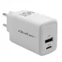 Carregador GaN 45W 5V 20V 1,5A 3A, 1x USB-C PD, 1x USB-A
