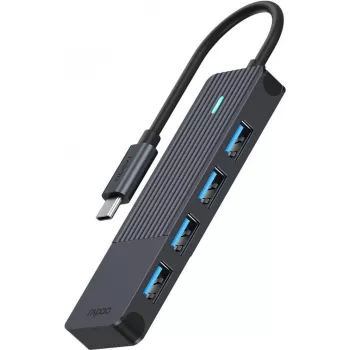 Hub USB-C Rapoo, USB-C para USB-A, cinzento (00217695)