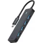 Rapoo 11416 hub USB-C, de USB-C para USB-A, cinzento