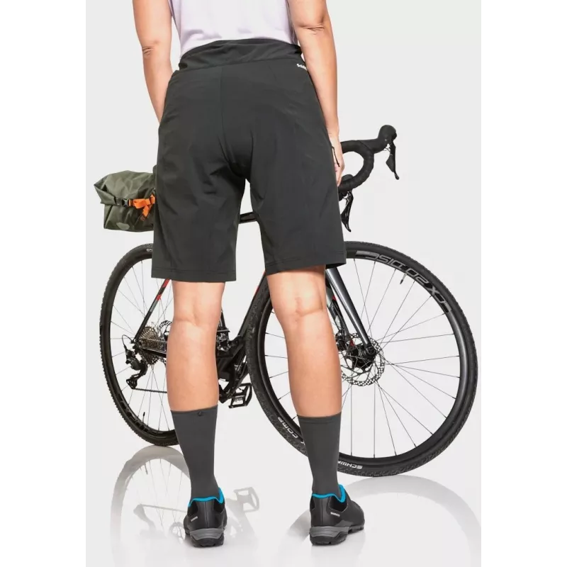 Calções de ciclismo Schöffel Danube – mulher, preto, tamanho S