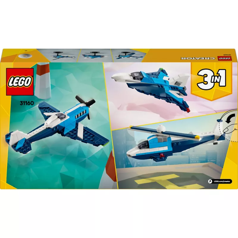 LEGO CREATOR 3 EM 1 31160 Avião de corrida