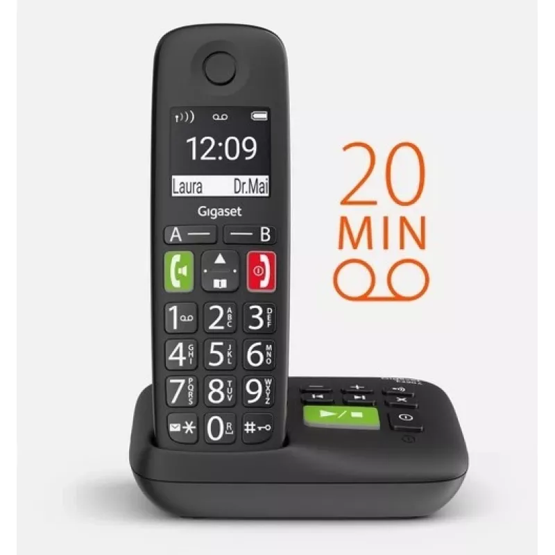 Telefone sem fios Gigaset E290A com atendedor digital