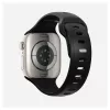 Pulseira Nomad Tempo Band preta de borracha — 20 mm de largura, compatível com pulsos de 155–193 mm
