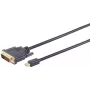 Cabo Mini DisplayPort para DVI-D ShiverPeaks BS10-55045, macho-macho, 3 m