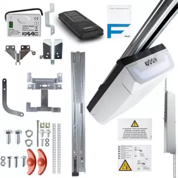 Automatismo para portão de garagem FAAC D700HS com calha de 3 m, alimentação elétrica, modelo 1055511+390226