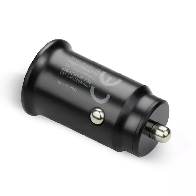 everActive CC-25C carregador de automóvel, 2x USB 12 W, com cabo USB-C