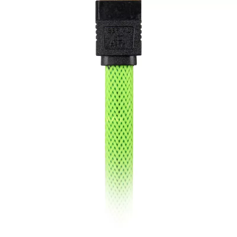Cabo SATA Sharkoon SATA 3 0,45 m 7 pinos preto verde