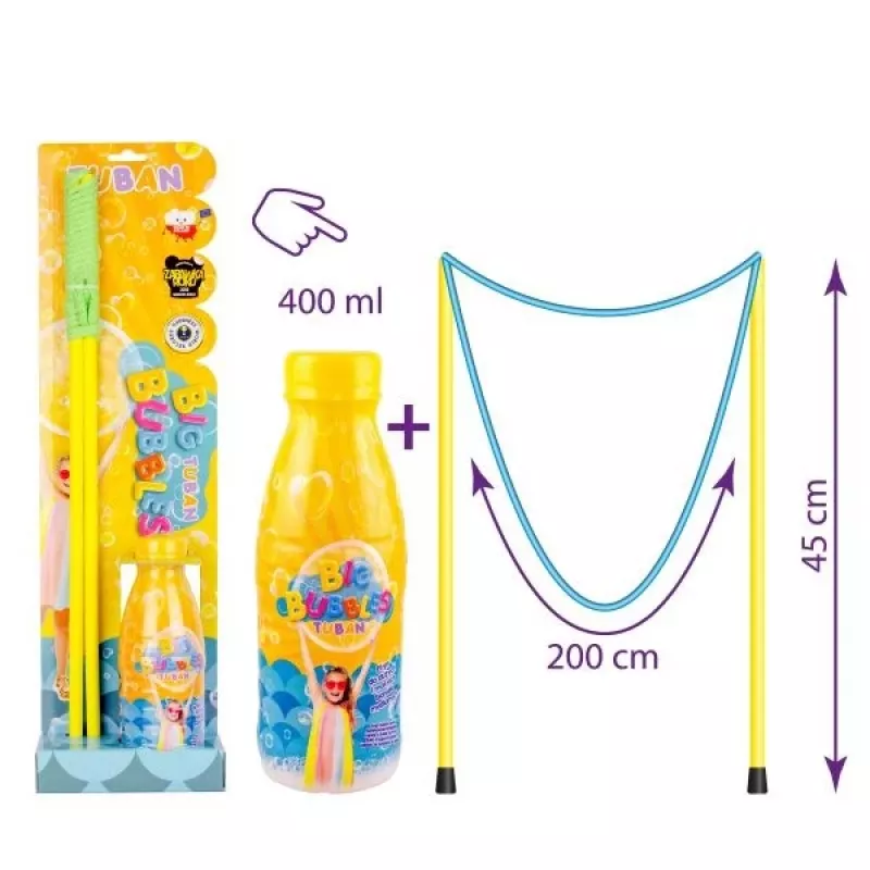 Cordão para bolas de sabão grandes + líquido 400 ml