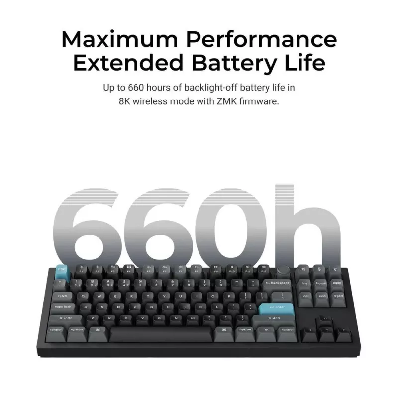Teclado sem fios Q3 ULTRA/Preto Q3U-M3 Keychron