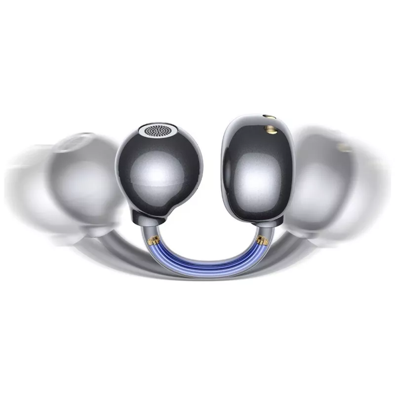 Auscultadores Bluetooth R02 Clip-on cinzento