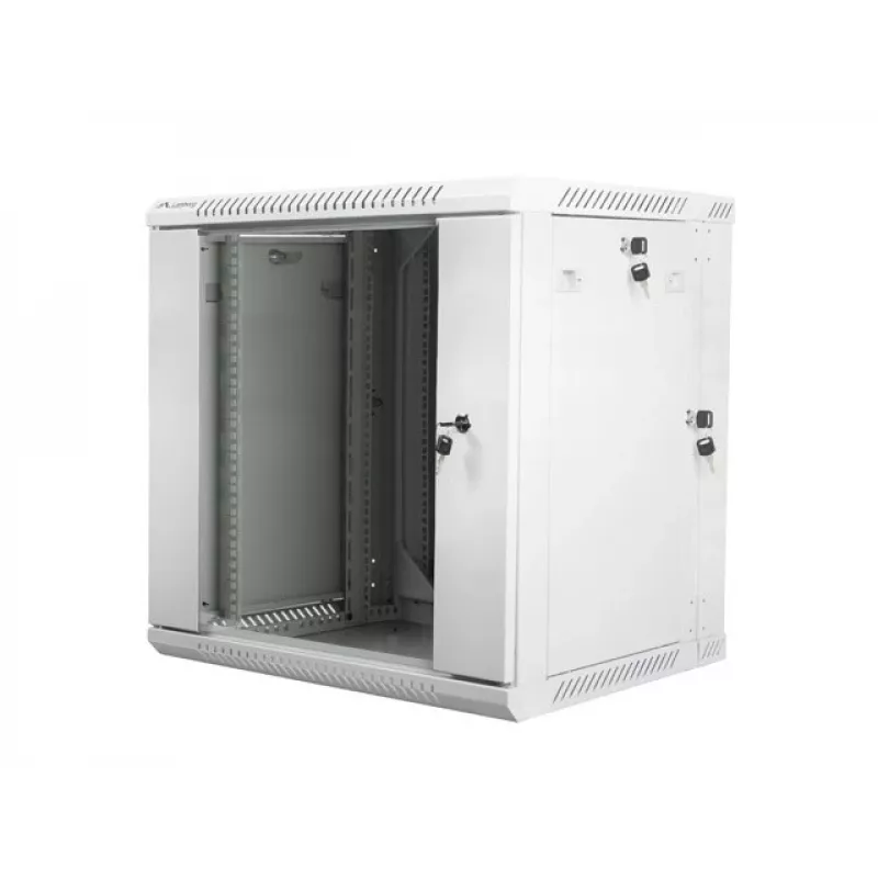 ARMÁRIO RACK DE PAREDE EM DUAS PARTES 19 polegadas 12U 600X600 CINZENTO LANBERG (EMBALAGEM PLANA)