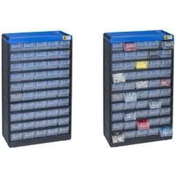Caixa de armazenamento Allit VarioPlus 30,0 x 13,5 x 52,5 cm — recipiente organizador de plástico, empilhável