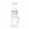 BRITA Glass 1050452 jarro filtrante com 1 filtro MAXTRA PRO Pure Performance, 2,5 l (1,5 l de água filtrada), azul/branco
