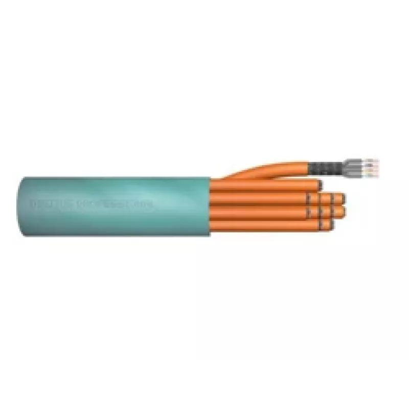 Cabo de rede Digitus CAT 6A S/FTP DK-1644-A-0025/R 0,25 m vermelho
