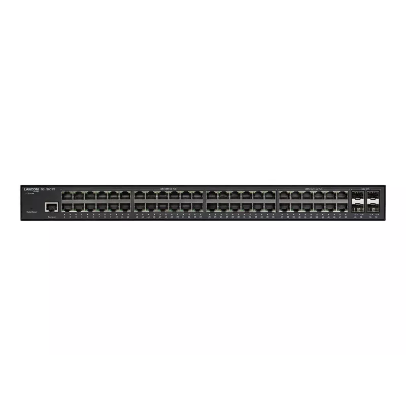 LANCOM GS-3652X Managed L3 2.5G Ethernet (100/1000/2500) 1U preto