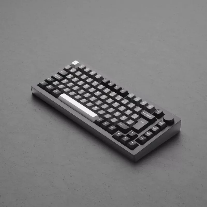 Teclado gaming mecânico AKKO MonsGeek M1W SP rosa e branco wireless RGB V3 Piano Pro Switch