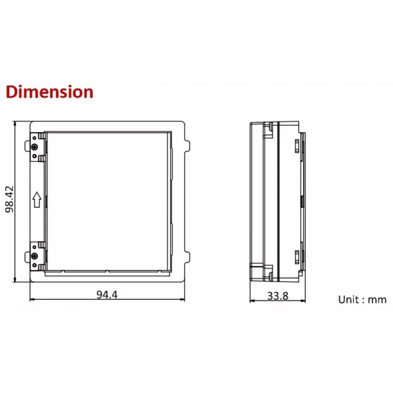 Ecrã Hikvision DS-KD-INFO