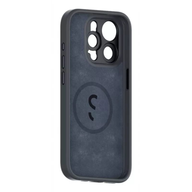 ShiftCam AC-CA-15PL-CH-EF capa com suporte para lente para iPhone 15 Plus, couro vegano, compatível com MagSafe