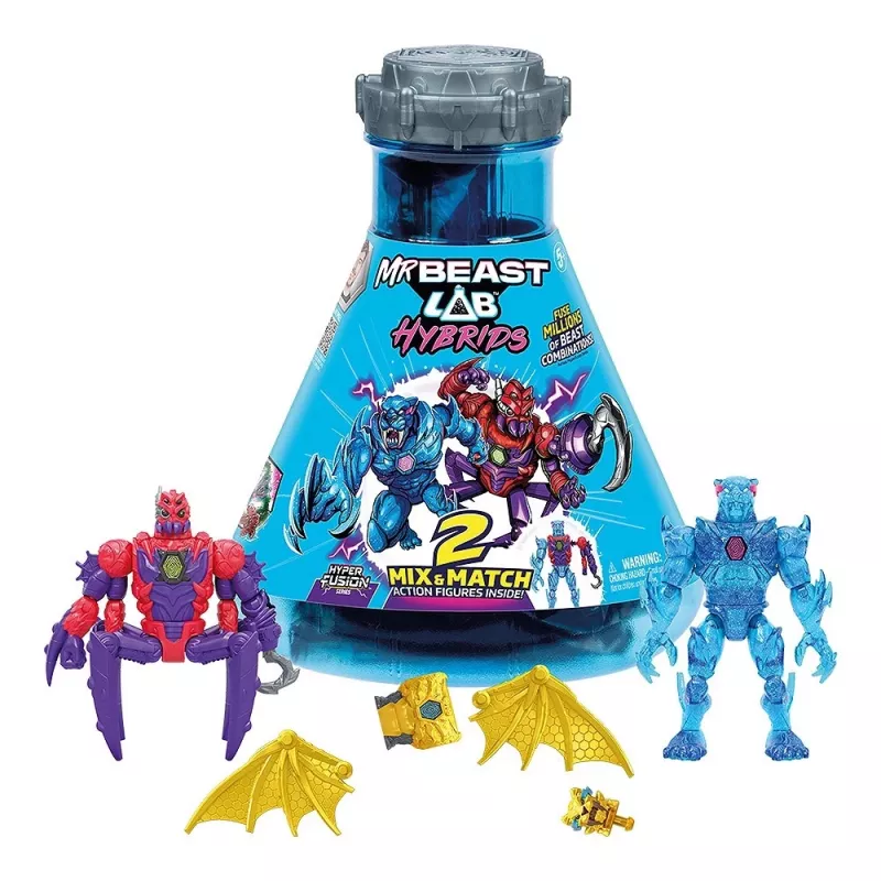 Figuras de ação Cobi Mr Beast Lab Hybrydy Multipack – conjunto colecionável da Cobi (MO-24903)