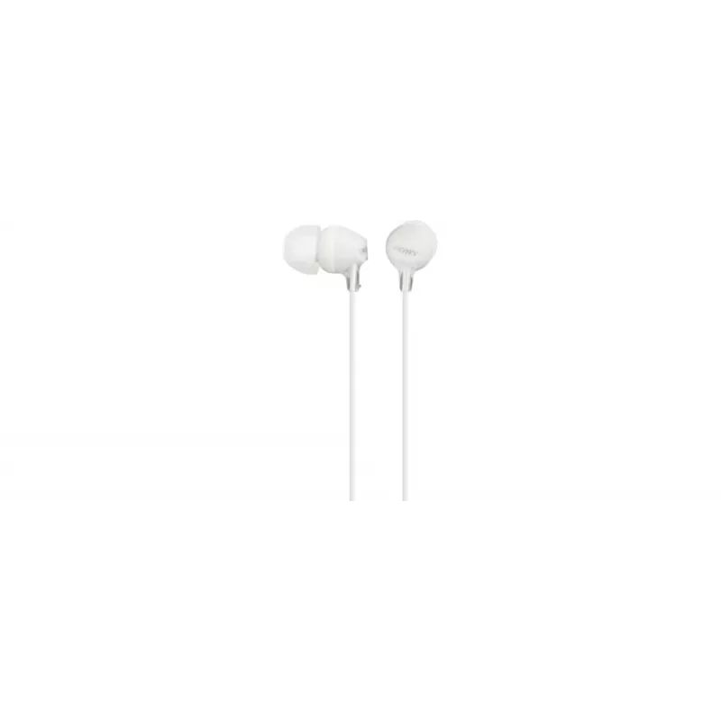Sony MDR-EX15LP, com fios, 8 - 22000 Hz, música, 3 g, auscultadores, branco