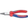 Alicate de bico redondo Knipex compr.160mm cabeça polida-bainhas multicomponente