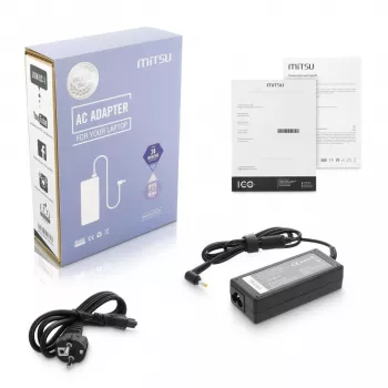 Fonte de alimentação MITSU 20V 3,25A para portáteis Lenovo, modelo 5ZM038