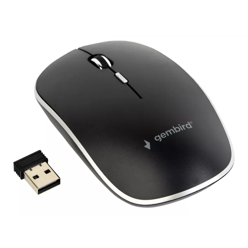 Rato USB OPTICAL WRL preto/SILENT MUSW-4BS-01 GEMBIRD