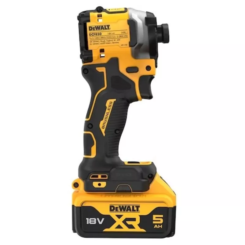 Chave de impacto 18v 3 velocidades; 208nm; mala; 2x5AH