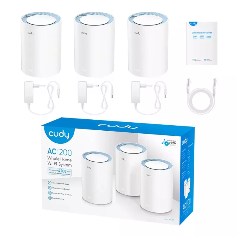 Sistema Mesh Cudy M1200 3-PACK