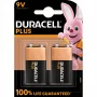 Duracell Plus pilha de 9V (MN1604 / 6LR61), 2 unidades