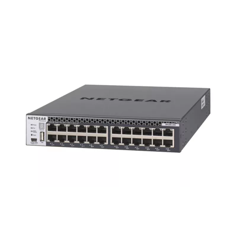 NETGEAR M4300-24X Gerido L3 10G Ethernet (100/1000/10000) 1U preto
