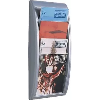 Arquivador de revistas PaperFlow K540615 prateado
