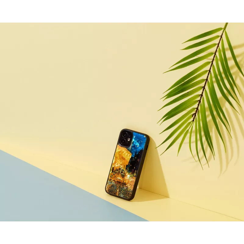 Capa de proteção iKins para Apple iPhone 12 mini — design preto 