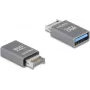 Adaptador de cabo DeLOCK 67230 USB Type-E para USB Type-A cinzento