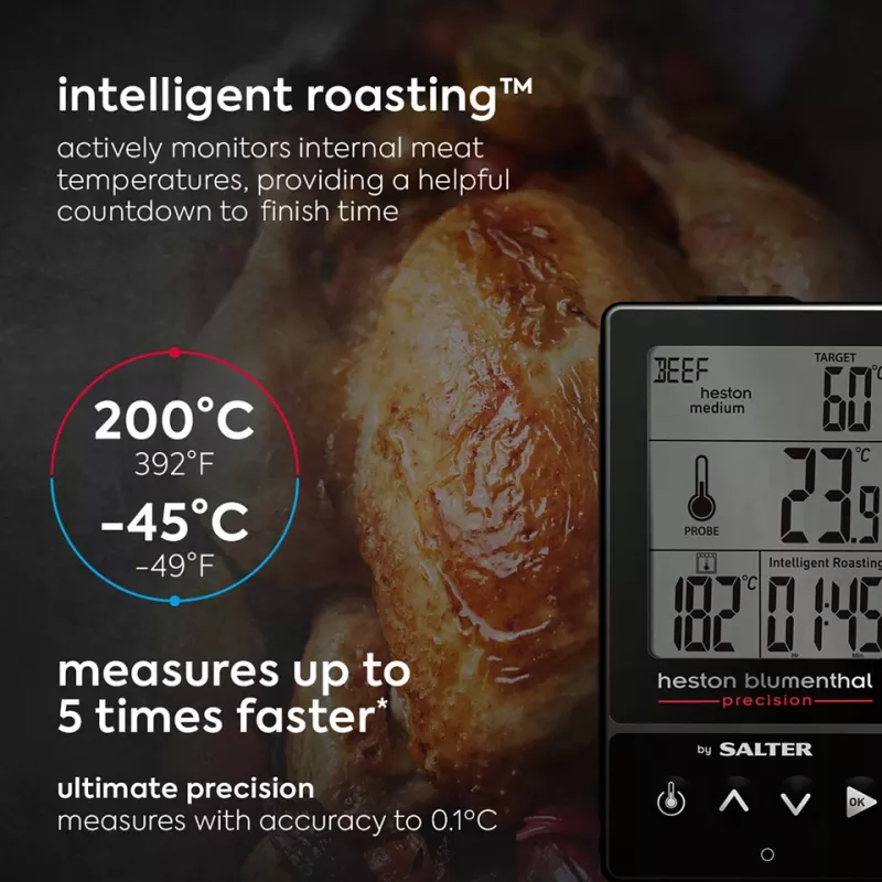 Salter 540A HBBKCR Heston Blumenthal Precision 5-in-1 termómetro digital de cozinha