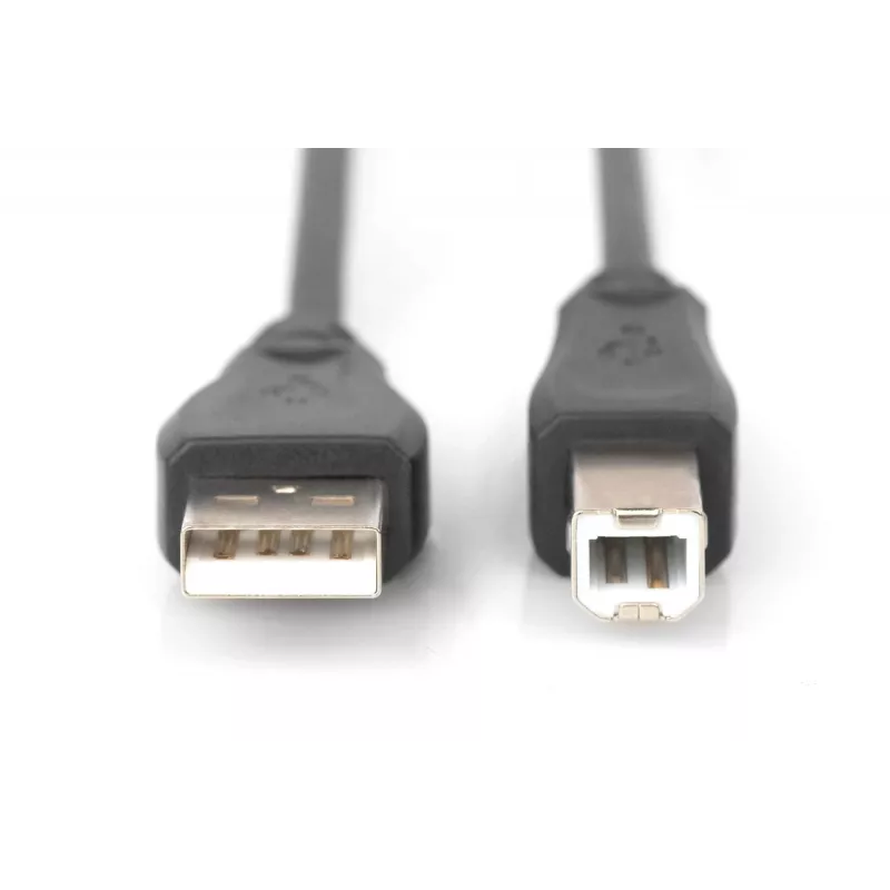 Digitus ASSMANN - Cabo USB - USB Type-A, 4 pinos (M) - USB Type-B, 4 pinos (M) - 50 cm (USB/USB 2.0) - Preto (AK-300105-005-S)