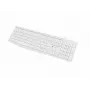 Teclado completo com fios NATEC NAUTILUS NKL-1951, 105 teclas, US International QWERTY, branco, USB, 1,8 m