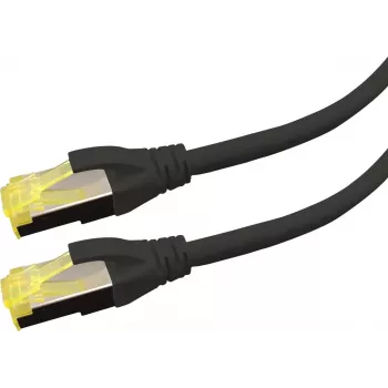 Cabo de rede LOGON APR6A015BL Cat6a S/FTP (S-STP) RJ-45 para RJ-45 1,5 m preto