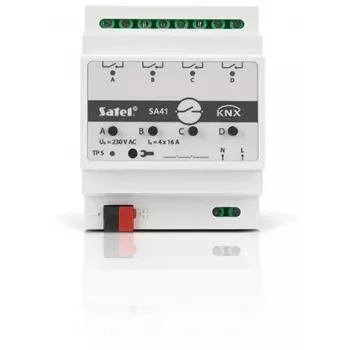 Atuador de comutação KNX de 4 canais SATEL KNX-SA41