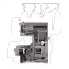 Máquina de costura overlock SINGER 14HD854 Heavy Duty elétrica 120 W Cinzento