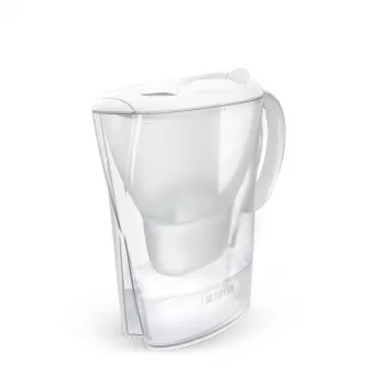 Jarra filtrante de água BRITA Marella com cartucho Maxtra Pro, depósito de água de 2,4 L, branca, pega ergonómica