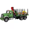 Transportador de madeira BRUDER MACK Granite com 3 troncos