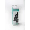 Hub USB VAKOSS TC-234UX — hub USB 2.0 de 4 portas, alimentação DC (5 V, 1 A), preto