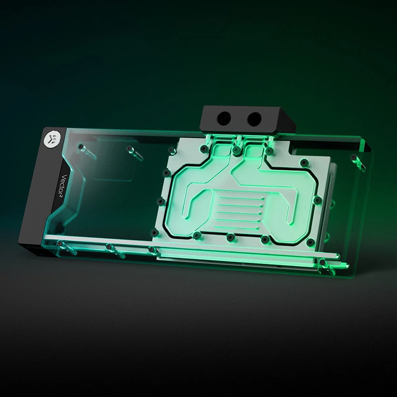 Bloco de água EK Water Blocks níquel perspex preto cinzento