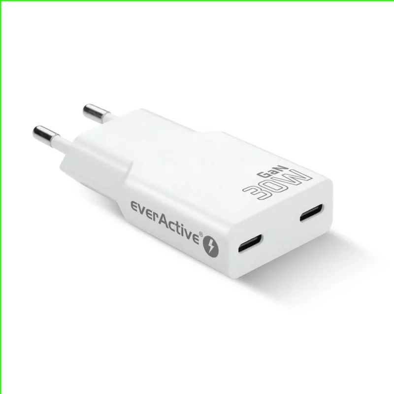 Fonte de alimentação everActive SC-385Q Super slim QC 4 Fast Charging — carregador rápido USB, design compacto