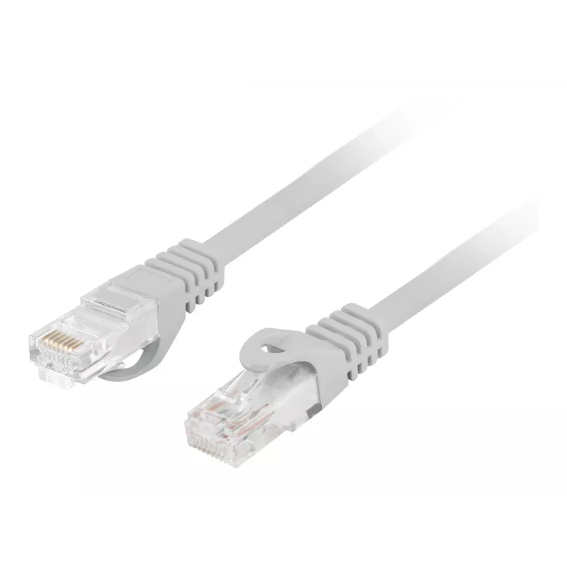 Cabo de rede LANBERG PCU6-10CU-1000-S Cat6 U/UTP RJ-45 straight-through 10 m Cinzento