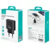 Carregador USB usams USA001629 25W 1×USB-C + 1×USB-A carregamento rápido