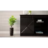 Cómoda 160x80x35 GRANERO preto/preto brilhante