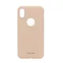 Capa de proteção Tellur Cover Super slim para iPhone X/XS — acabamento dourado, perfil ultrafino
