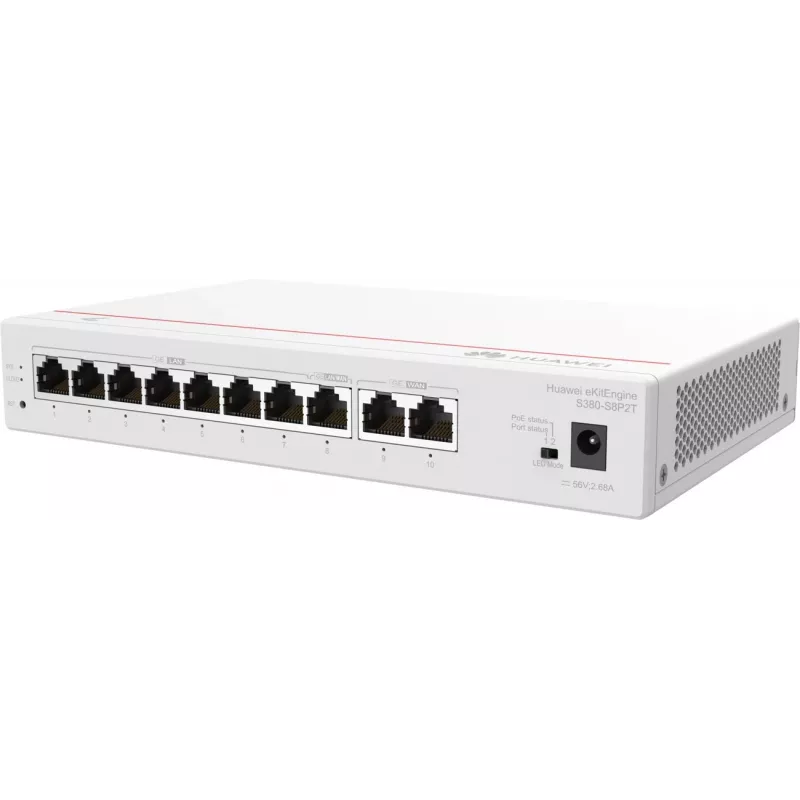 HUAWEI eKit S380-S8P2T router multisserviço, 2x WAN, 8x LAN PoE